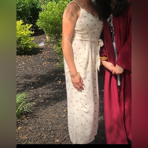 Polka Dot mid Calf Romper - Picture 5 of 5